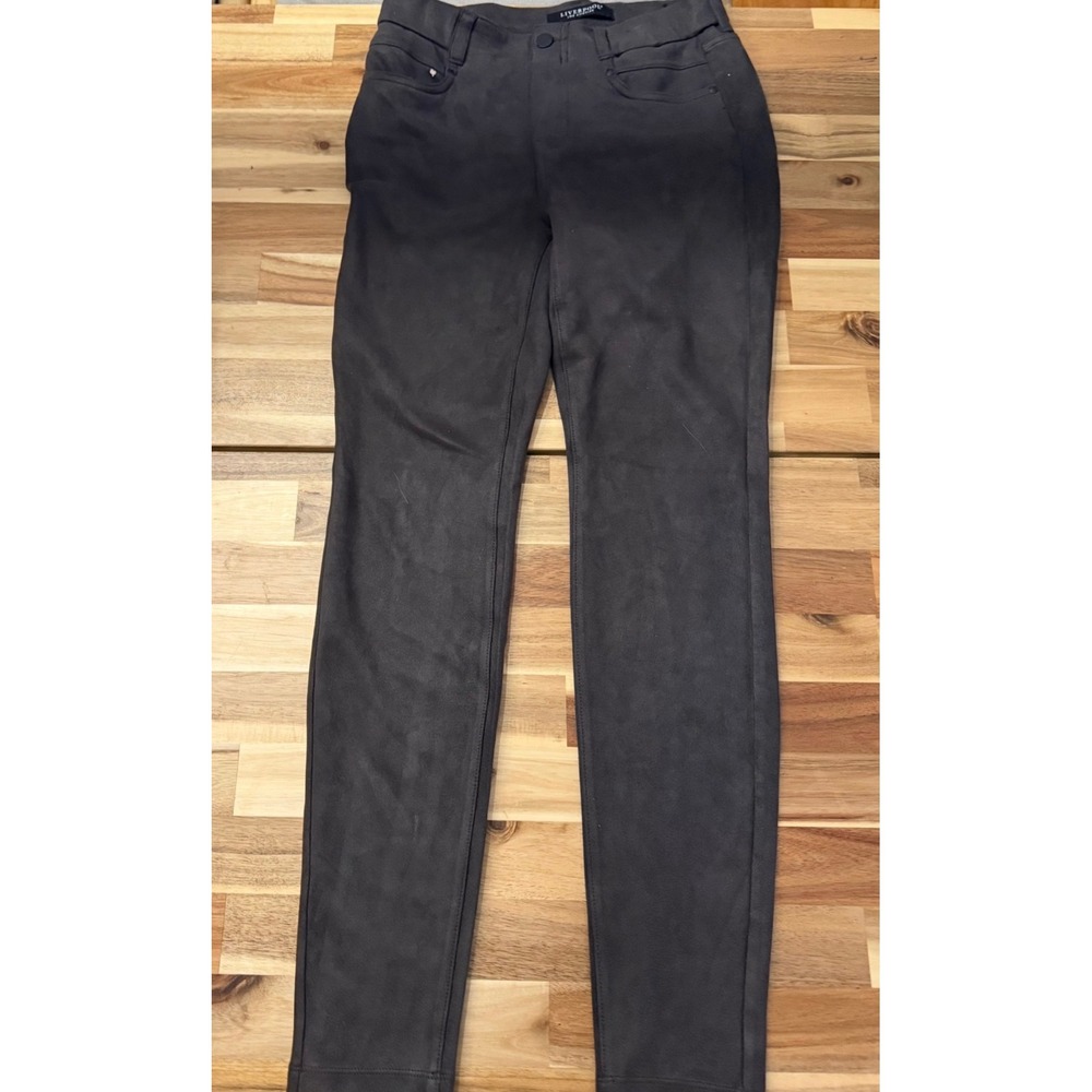 Liverpool‎ Los Angeles Faux Suede Skinny Pants Gray 2/26 Five Pocket Leggings
